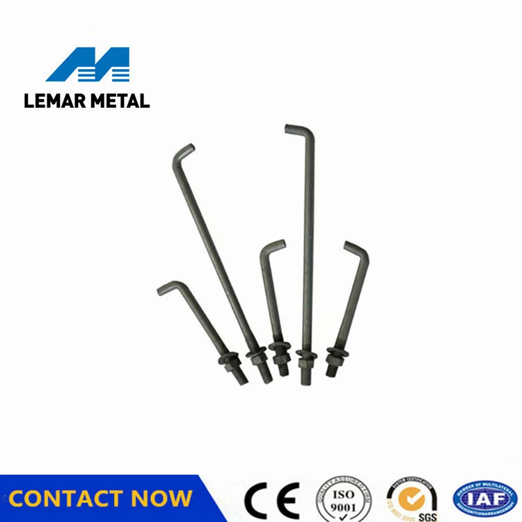 L Shaped Threaded Bolts